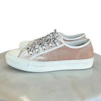 CHRISTIAN DIOR - Walk'n'Dior Pink Velvet Sneakers Sz41
