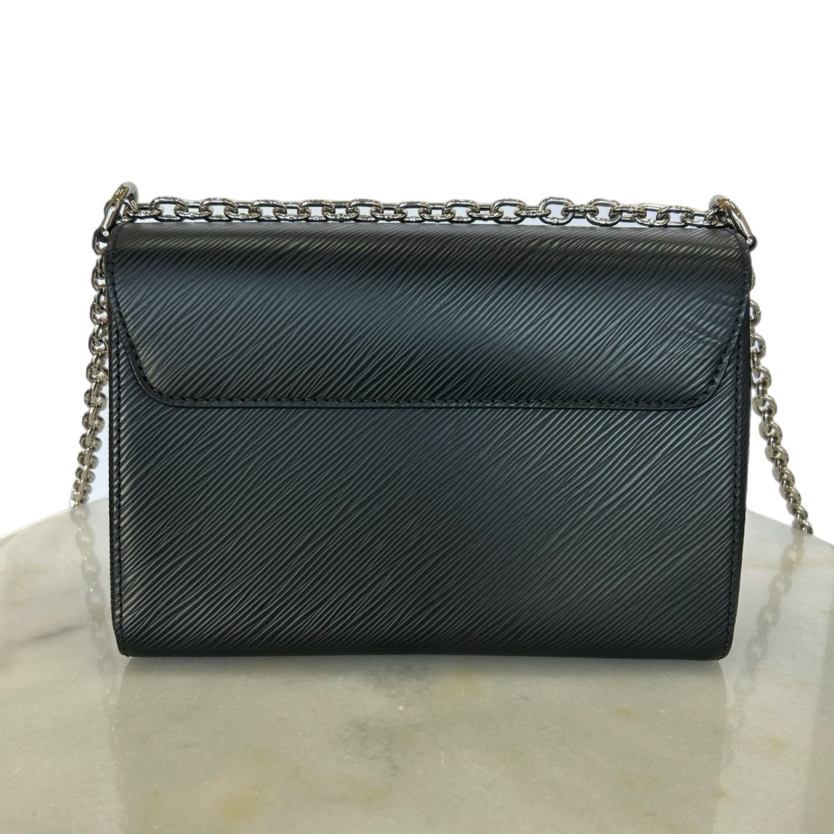 LOUIS VUITTON - Twist MM Chain Bag - Black & Silver