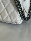 CHANEL - City Rock Leather Cream Flap Bag