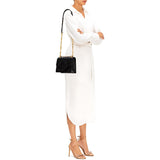 BALMAIN X CARA - Black Leather Quilted Bbag 21