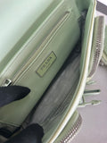 PRADA - Green Pocket Leather & Nylon Crossbody Bag