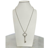 TIFFANY & Co. - Sterling Silver Large Oval Key Pendant & Chain