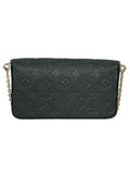 LOUIS VUITTON - Pochette Félicie Black Monogram Empreinte Leather