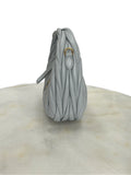 MIU MIU - Wander Matelassé Leather Hobo Mini-Bag - Pearl Grey