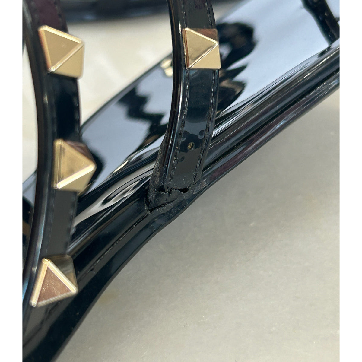 VALENTINO - Rockstud Rubber Sandals Sz 38