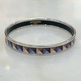 HERMES - Clous en Trompe L'Oeil Enamel Slim Bangle