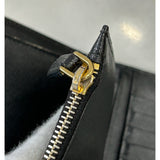 PRADA - Saffiano Black Leather Travel Wallet