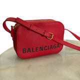 BALENCIAGA - Everyday Red Leather Camera Bag