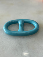 HERMÈS - Chaine d'Ancre Scarf Ring Blue