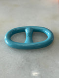 HERMÈS - Chaine d'Ancre Scarf Ring Blue