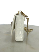 SCANLAN THEODORE
- White Croc Mini Triangle Diamanté Bag