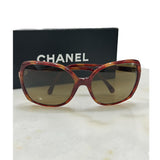 CHANEL - Red Tortoiseshell Sunglasses