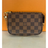 LOUIS VUITTON - Mini Pochette Accessories in Damier Ebene