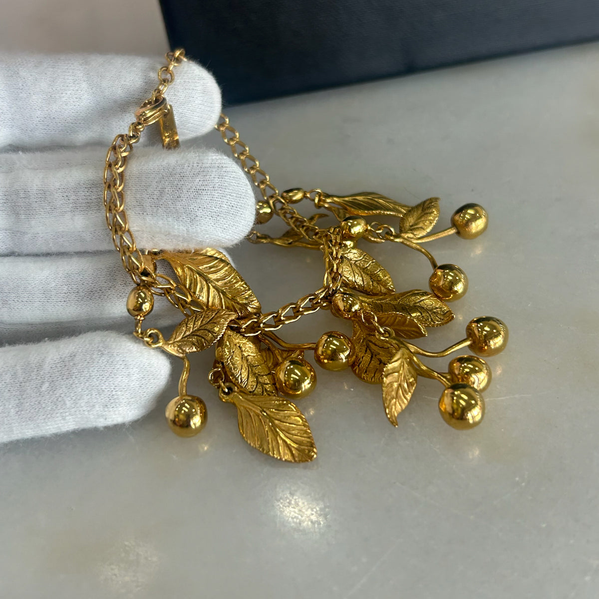 SAINT LAURENT - Leaves Charm Bracelet