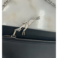 LONGCHAMP - Small Smile Black Leather Crossbody Bag