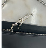 LONGCHAMP - Small Smile Black Leather Crossbody Bag