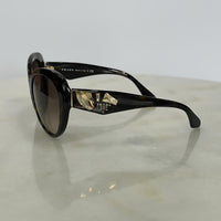 PRADA - Tortoiseshell Jewelled Butterfly Sunglasses