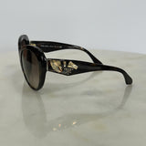 PRADA - Tortoiseshell Jewelled Butterfly Sunglasses