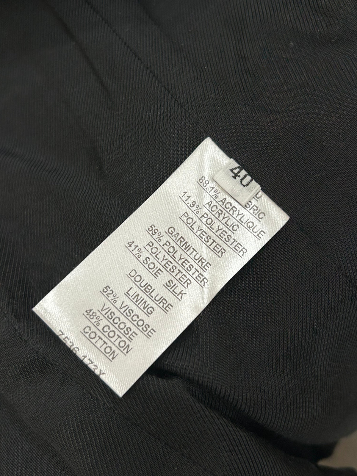 BALMAIN - Black and White Tweed Jacket Sz 40