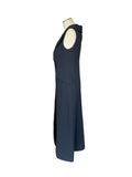 CHRISTIAN DIOR - Navy Sleeveless Coat Dress Sz IT 42