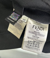 FENDI - FF Motif Black Dress Sz 38
