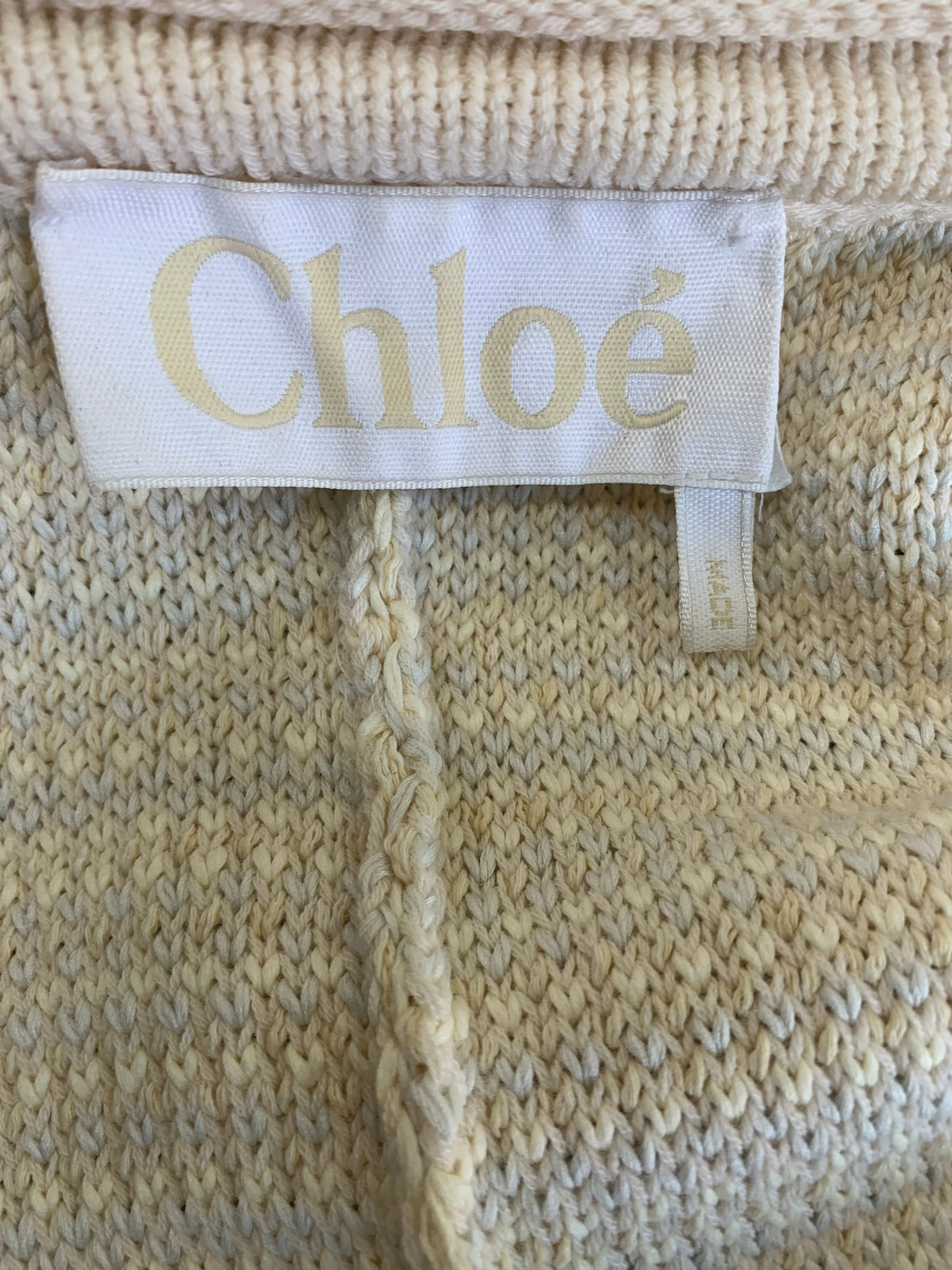 CHLOE - Longline Knit Cardigan Coat Sz M