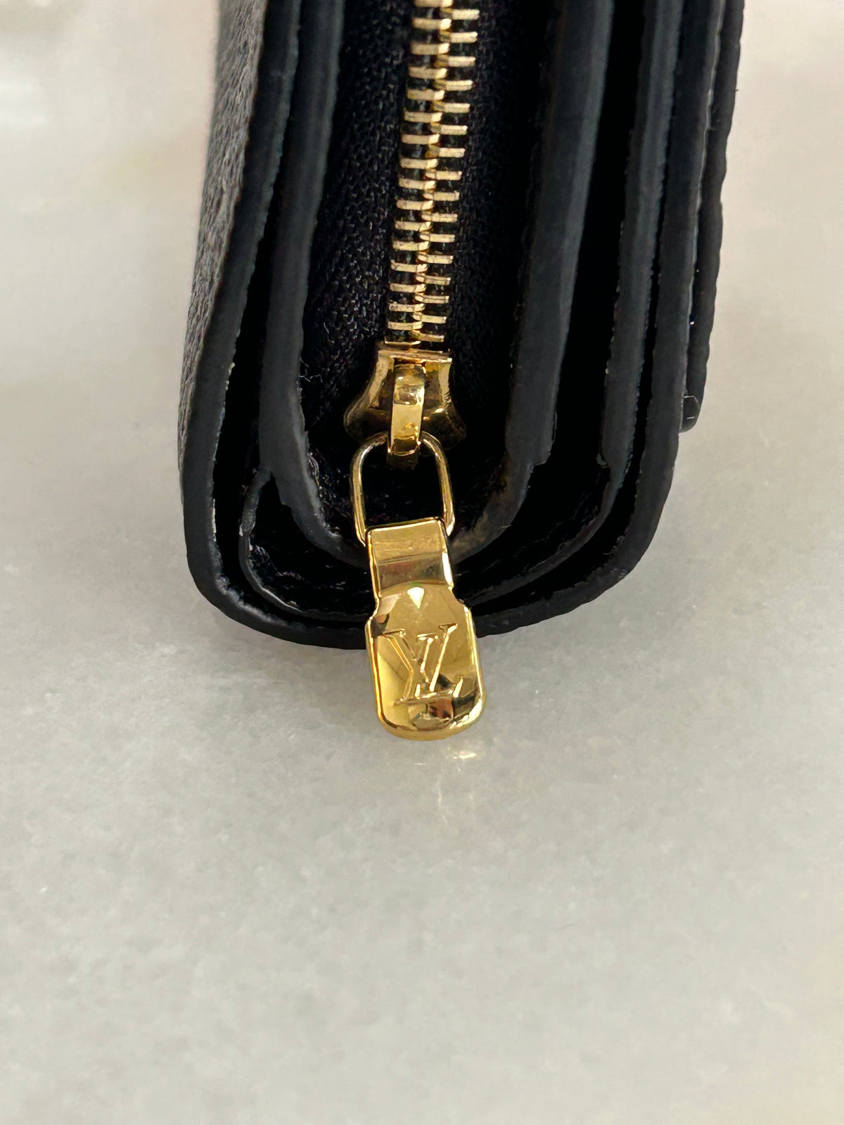LOUIS VUITTON - Cléa Wallet Black Monogram Empreinte Leather