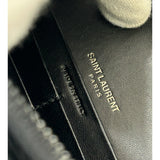 SAINT LAURENT - Kate Black Velvet & Crystal Tassel Bag