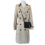 CHANEL - Mini Square Flap Bag in Black