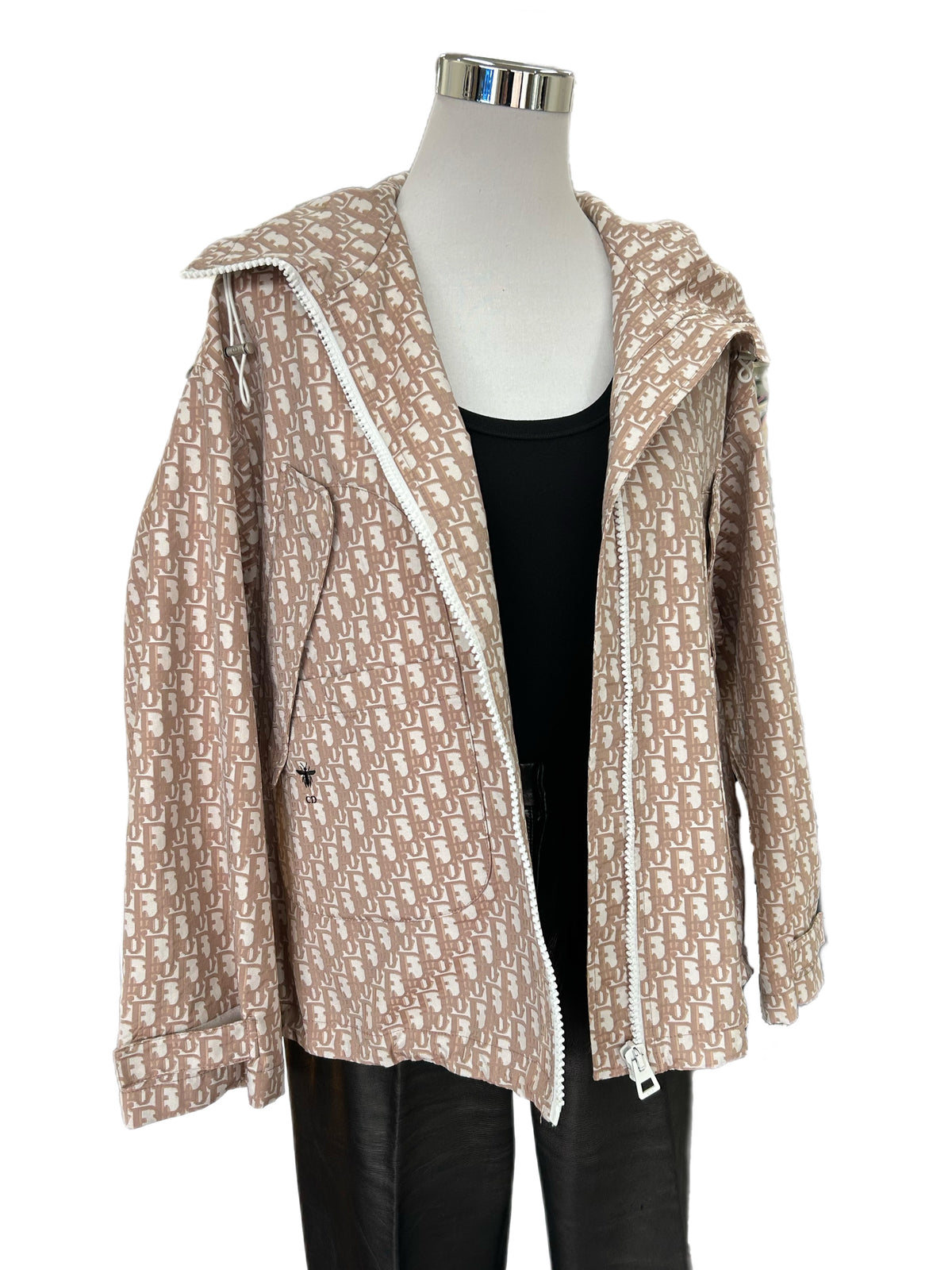 DIOR - Hooded Jacket with Dior Oblique Motif Sz XS / Relaxed Fit Suit S-M