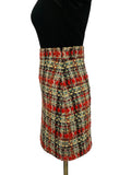 GUCCI - Multicoloured Tweed Skirt Sz 40