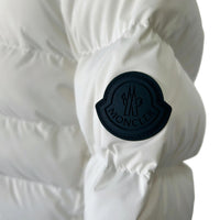 MONCLER - Herbe Hooded Short Down Jacket Sz 3 - Natural White