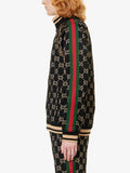 GUCCI - Monogram Side-Stripe Jacket Sz XL
