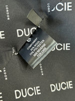 DUCIE - Herringbone Wool Blend Belted Grey Coat Sz L