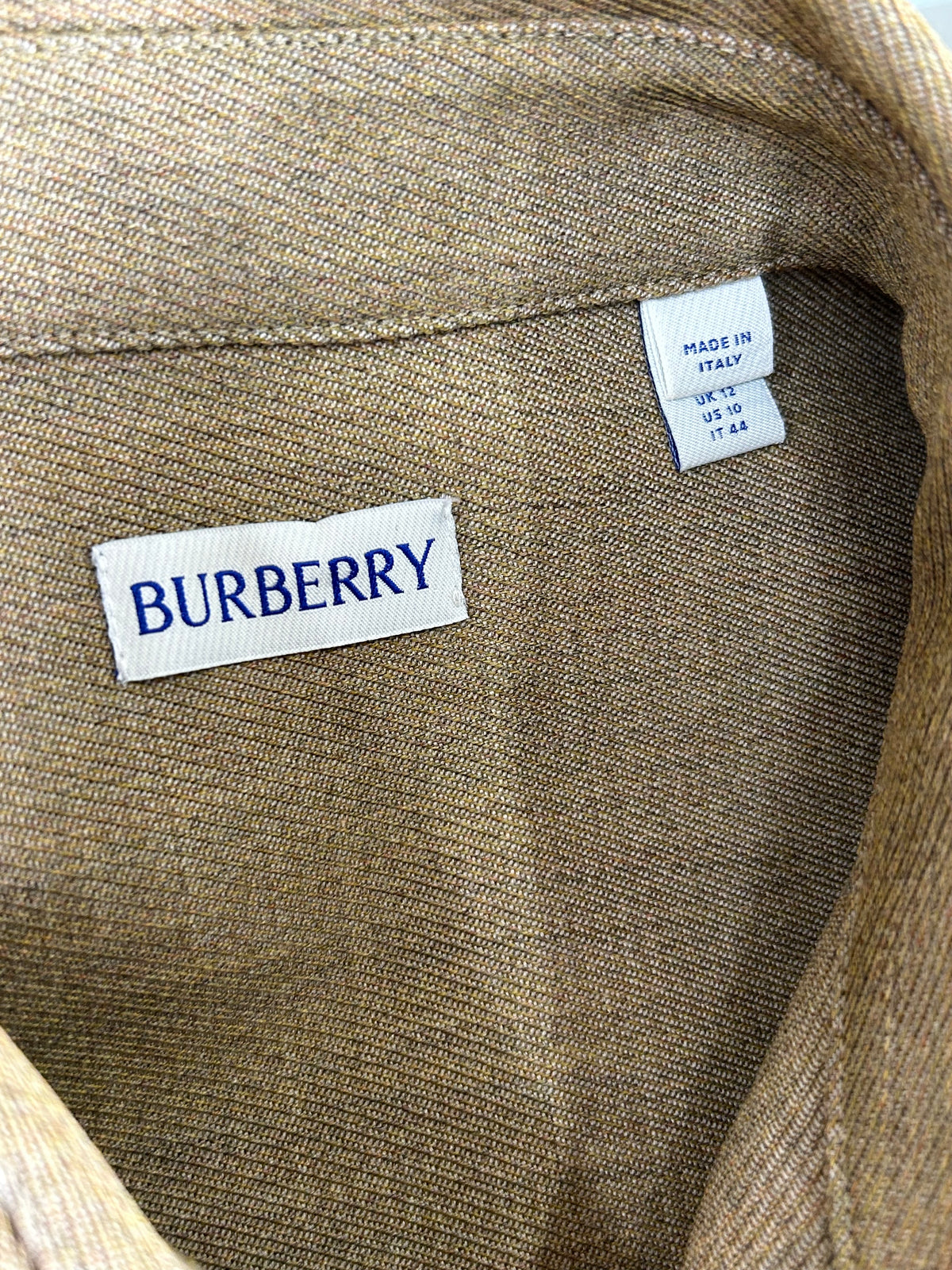 BURBERRY - Safari Wool Shirt Jacket Sz IT 44