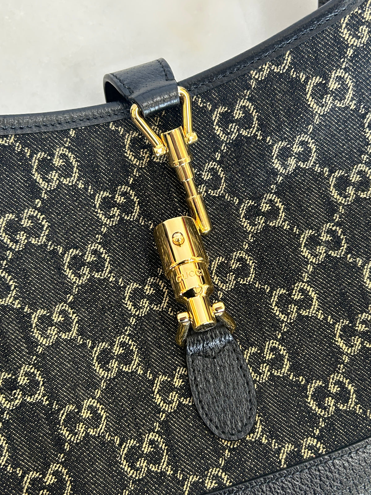 GUCCI - Jackie 1961 Denim Shoulder Bag