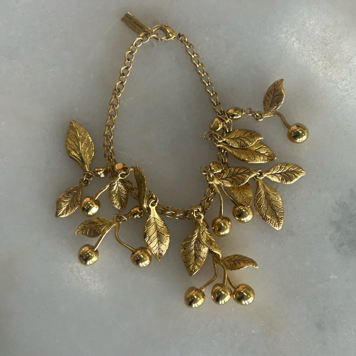 SAINT LAURENT - Leaves Charm Bracelet
