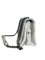 CHANEL - City Rock Leather Cream Flap Bag