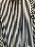 ETRO - Striped Silk Tie Neck Blouse Sz 46