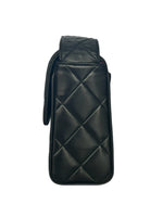 CHANEL - Diamond Quilted Leather CC Black Shoulder Bag