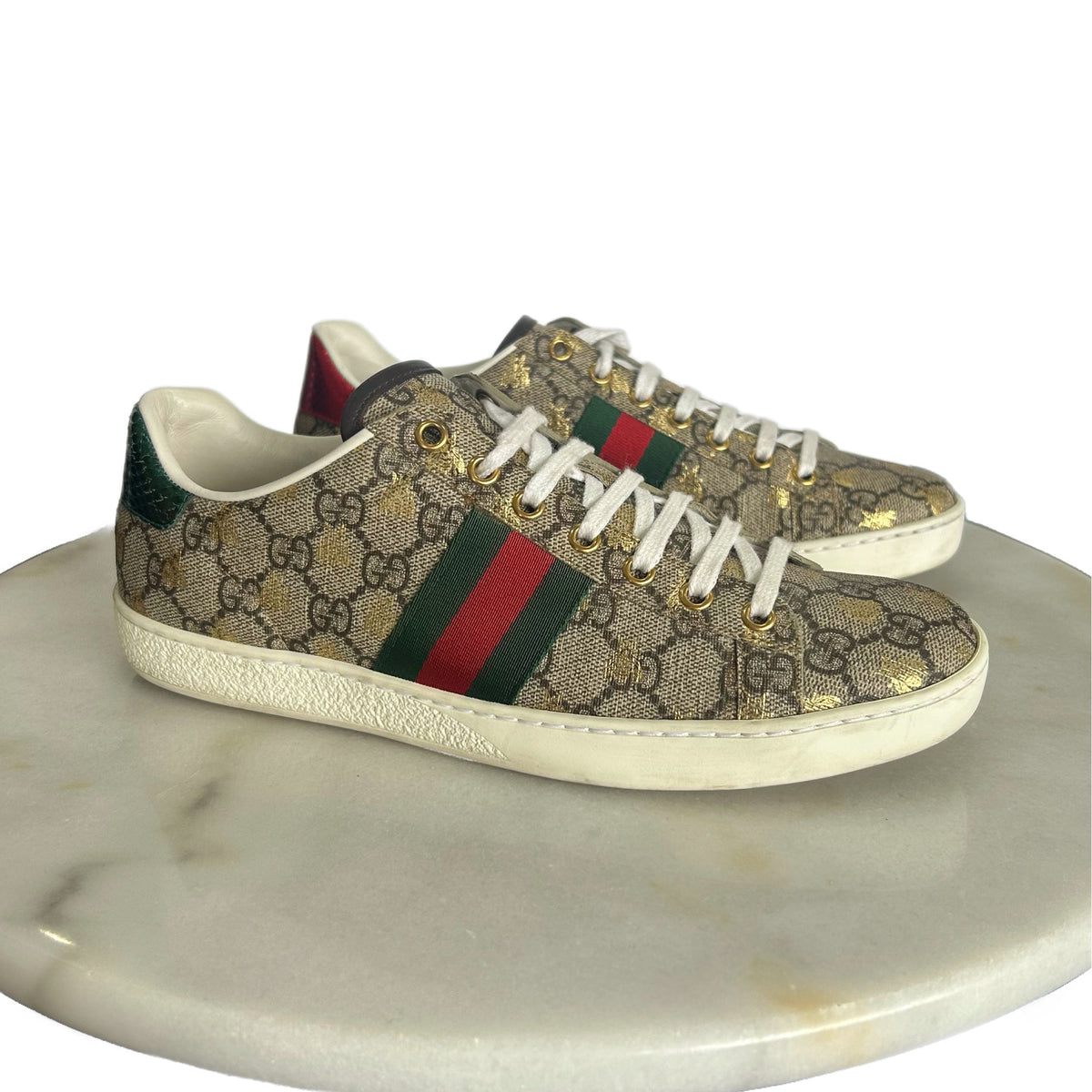 GUCCI - Ace Bee GG Supreme Sneakers Sz 38.5
