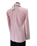BALMAIN - Double Breasted Pink Wool Blazer Sz 34 FR