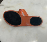 GUCCI - Leather GG Guccissima Coral/ Orange Sandals Sz 37