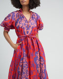 ZIMMERMANN - Raie Swing Belted Maxi Dress Sz 2