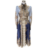 ZIMMERMANN - Luminous Paisley-Print Silk Midi Dress Sz 0