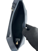 BURBERRY - Navy Check Haymarket Shoulder Bag
