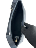 BURBERRY - Navy Check Haymarket Shoulder Bag