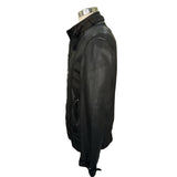 BURBERRY - Black Lamb Leather Jacket Sz 50