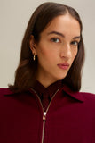 SCANLAN THEODORE - Cashmere Collared Bomber Sz M