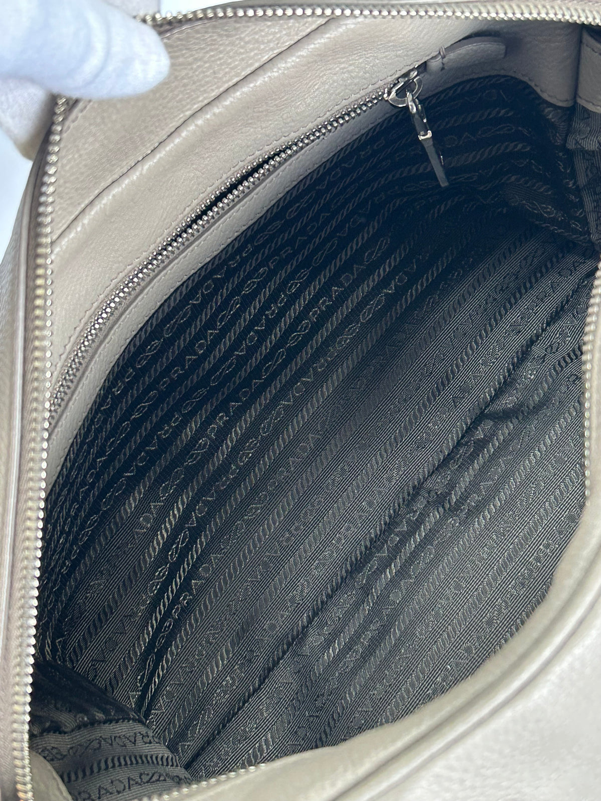 PRADA - Vitello Daino Bauletto Bag